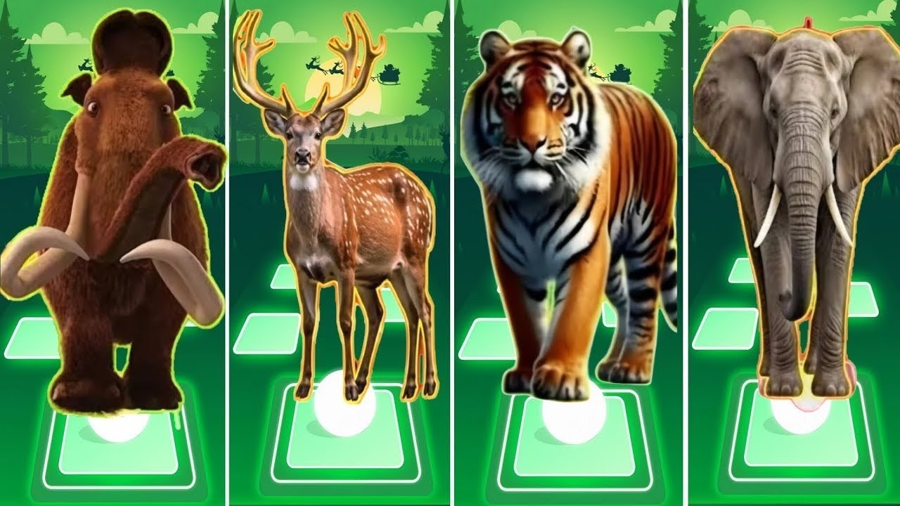 🐄Funny Cow 🆚🐎Funny Horse 🆚🐅Funny Tigers 🆚🐑Funny Sheep 🎶 Coffin Dance Song Tiles Hop EDM Rush