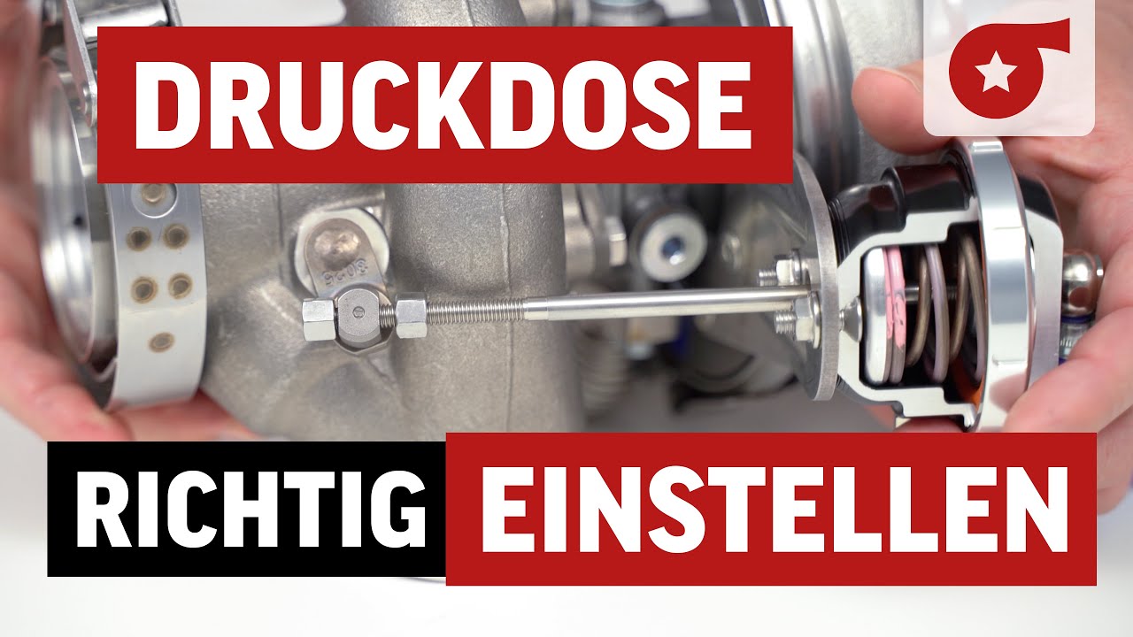 Wie stellt man eine Druckdose am Turbolader richtig ein?