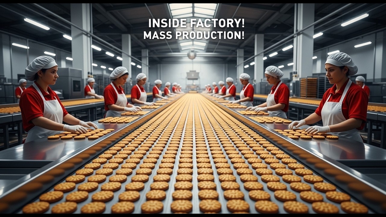 Inside the Biscuit Factory 🍪 | Satisfying ASMR Production Process