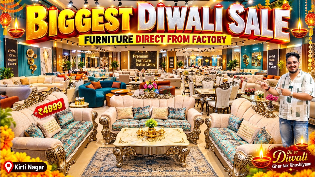 Furniture from Factory in Kirti Nagar Furniture Market Delhi Sofa Set Dining Table Bed #furniture 