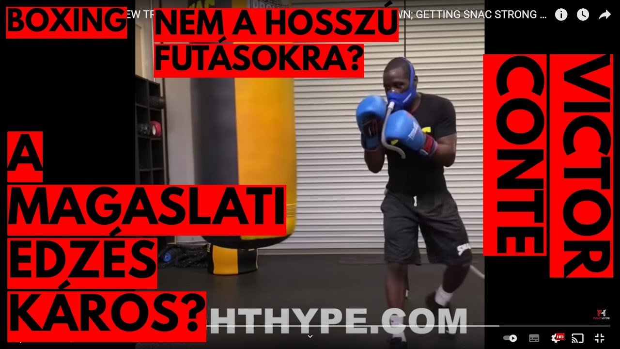 A magaslati edzés káros? A hosszú futások lassúvá és gyengévé teszik a küzdősportolókat? V Conte