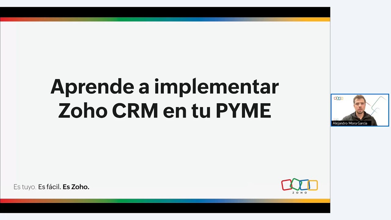 Webinar Zoho España - Aprende a Implementar Zoho CRM en las PYMEs