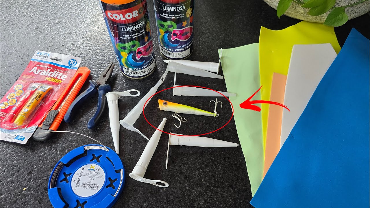 COMO FAZER UMA ISCA ARTIFICIAL INFALÍVEL USANDO BICO DE INJETAR SILICONE. Rápido e fácil. Pescaria.