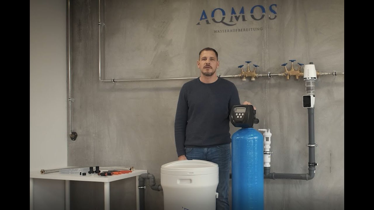 Installation Wasserenthärtungsanlage AQMOS CMX-Serie