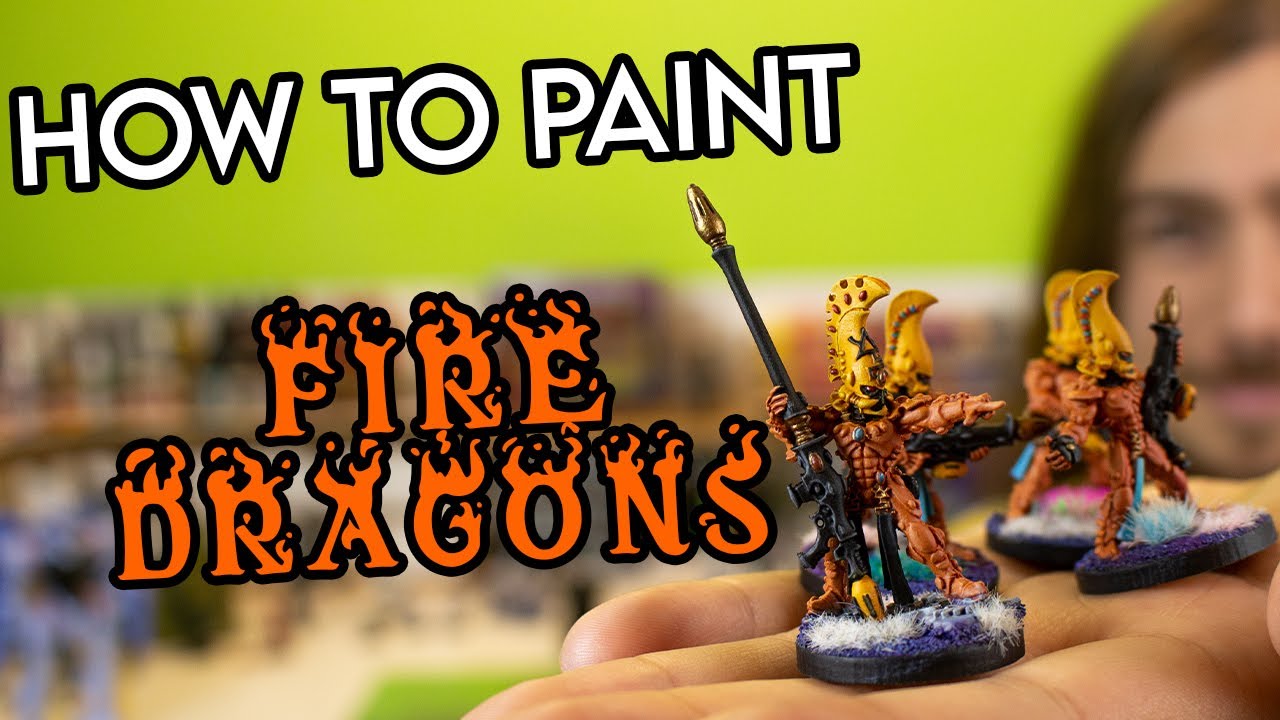 How to Paint Aeldari's Aspect Warriors : Fire Dragons
