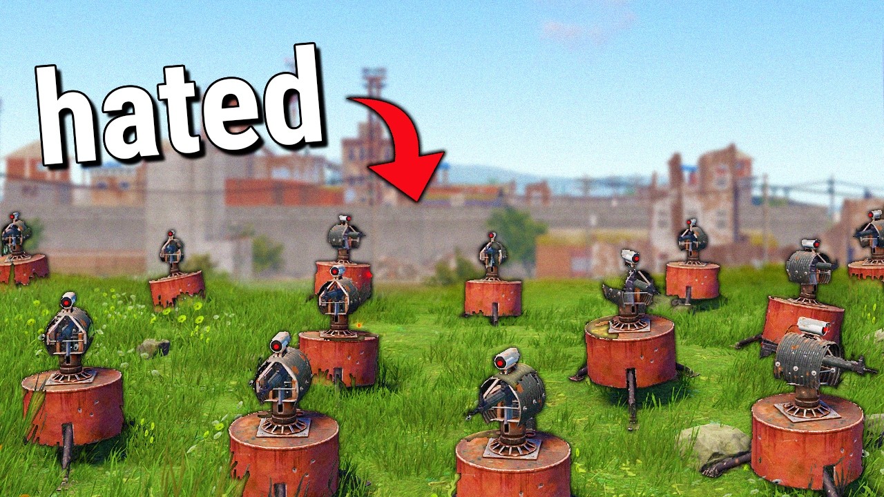 I Put 100 Turrets Around Outpost