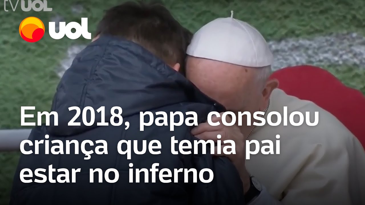 Papa Francisco consolou criança que chorou com medo do pai ateu estar no inferno em 2018; relembre