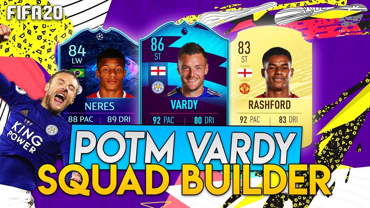 FIFA 20 UNREAL 200K POTM VARDY HYBRID SQUAD BUILDER w/ RASHFORD & RTTF NERES! #FIFA20 #FUT #FUT20