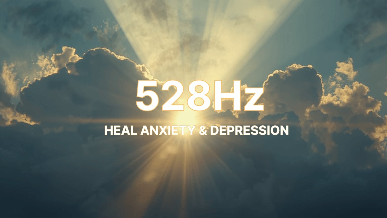 528Hz Music for Anxiety & Depression | Heal While You Sleep | Solfeggio 8 Hours