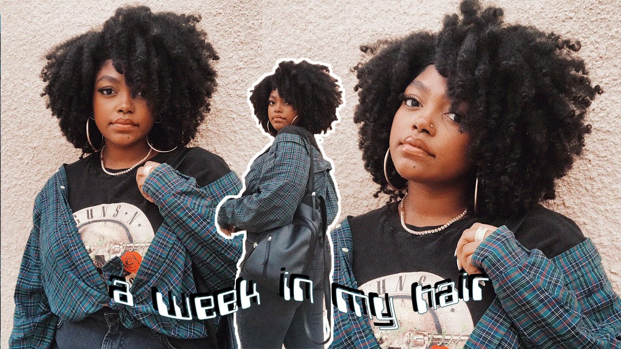 a week in my type 4 hair ✨ braid out edition