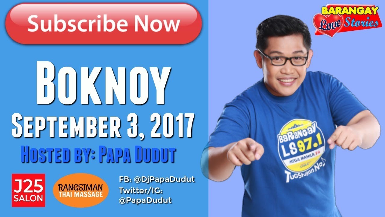 Barangay Love Stories September 3, 2017 Boknoy