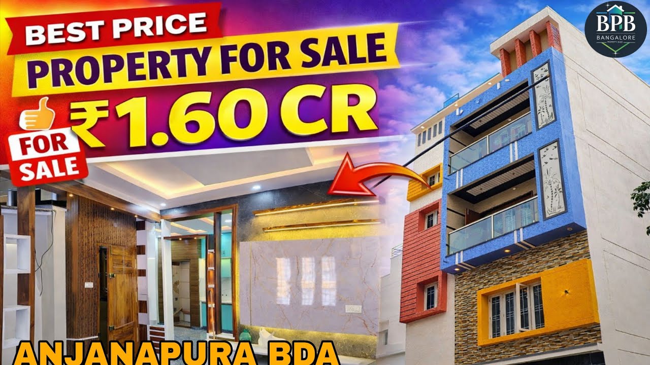 ಬಿ ಡಿ ಎ ಸೈಟ್ ನಲ್ಲಿ ಕಟ್ಟಿರುವ ಮನೆ ಮಾರಾಟಕ್ಕಿದೆ ಅಂಜನಾಪುರ 3bhk triplex house for sale  