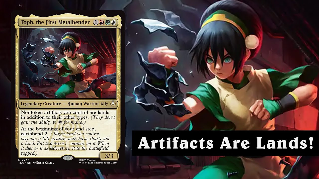 🪨 TOPH, THE FIRST METALBENDER BREAKS COMMANDER | Artifacts Are LANDS | Naya Landfall Deck Tech