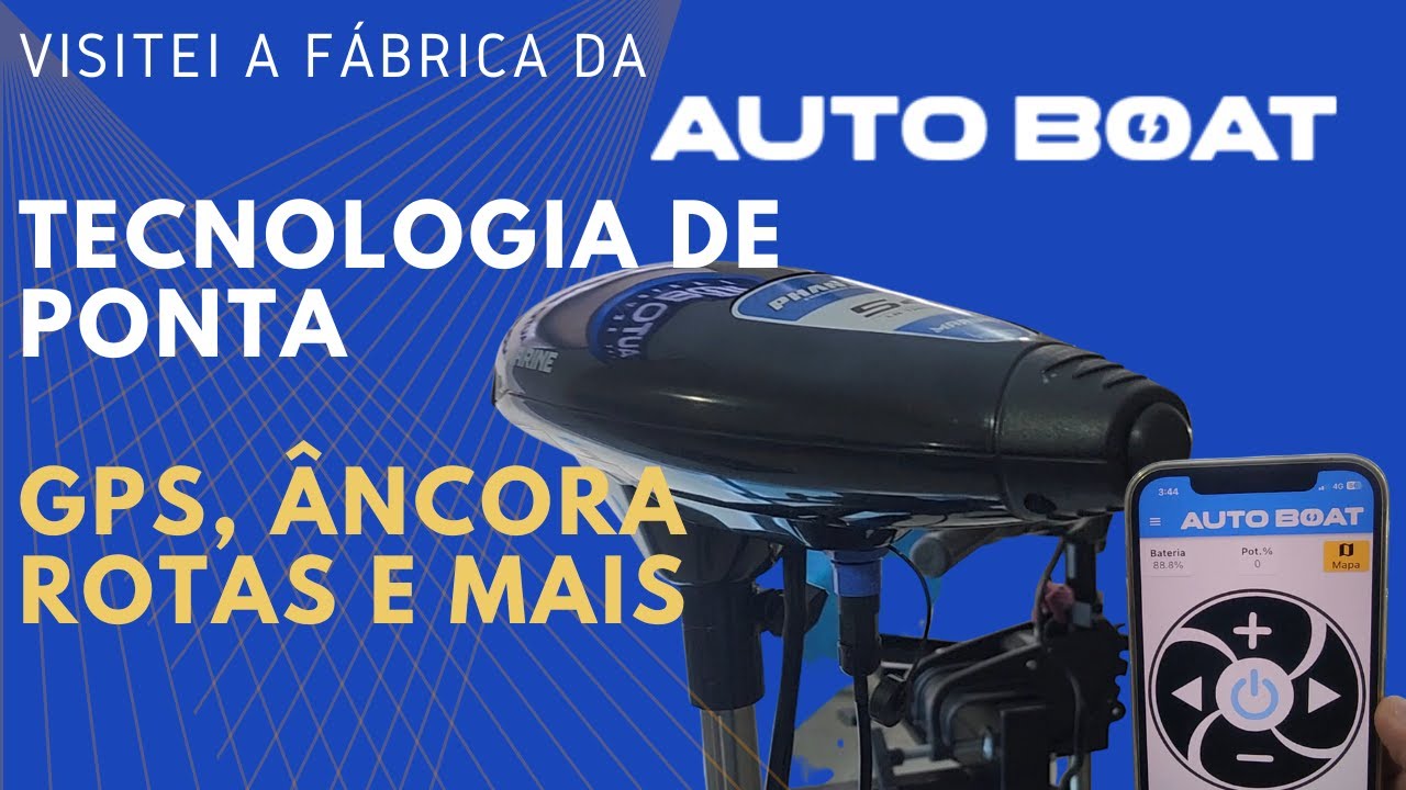 Lançamento Autoboat, sistema eletronico de GPS para pesca feito no Brasil.