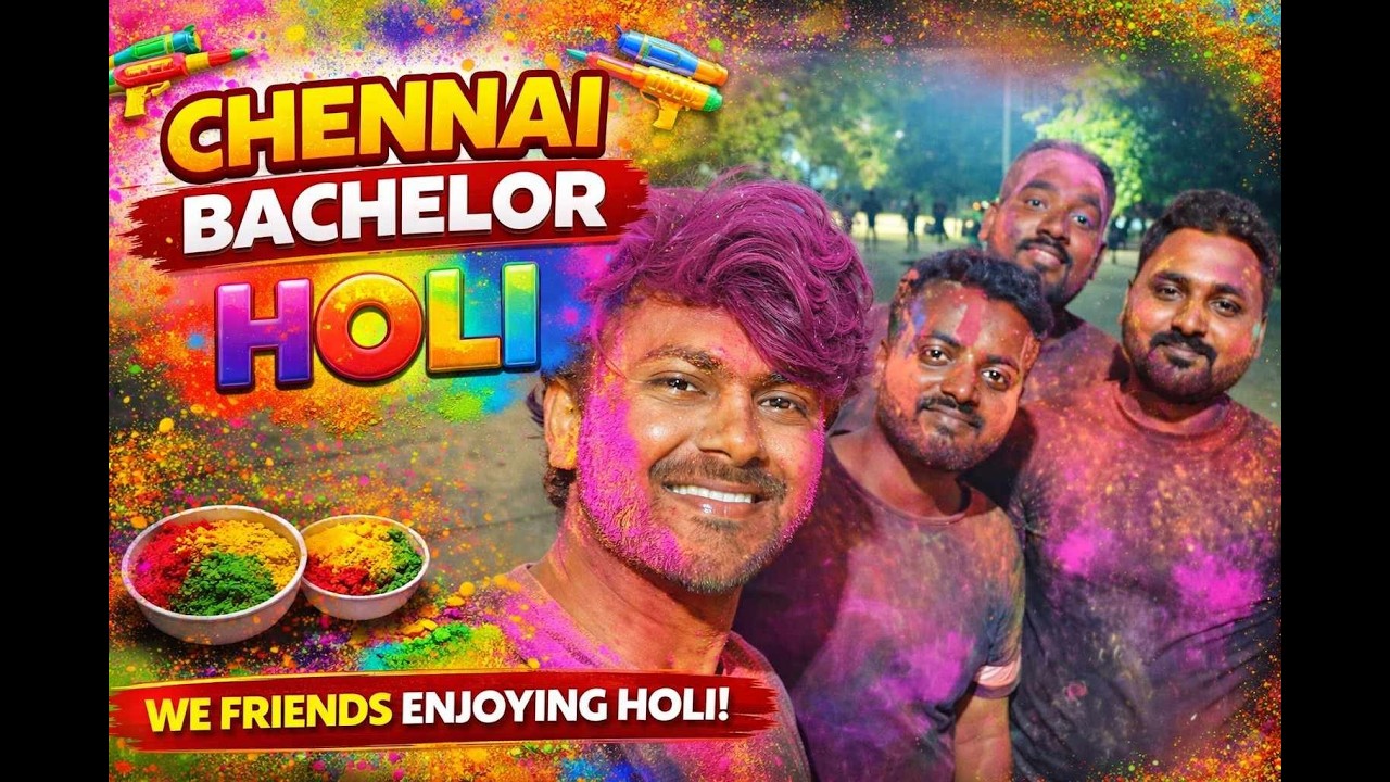 VLOG #10 | Holi Madness with Friends in Chennai 🔥 | Fun Vlog