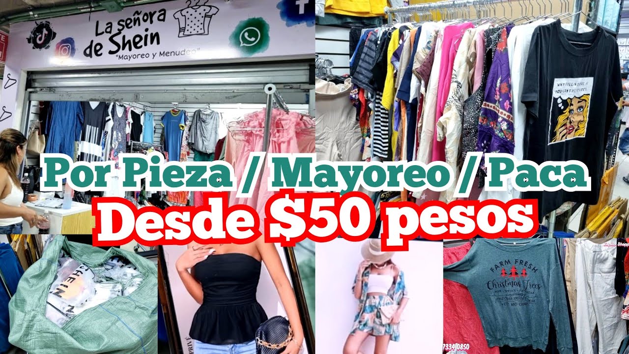 Abren Tienda de Shein con PACAS DESDE $50 PESOS 😱 Más BARATO que en Internet 👗 en IZAZAGA 89