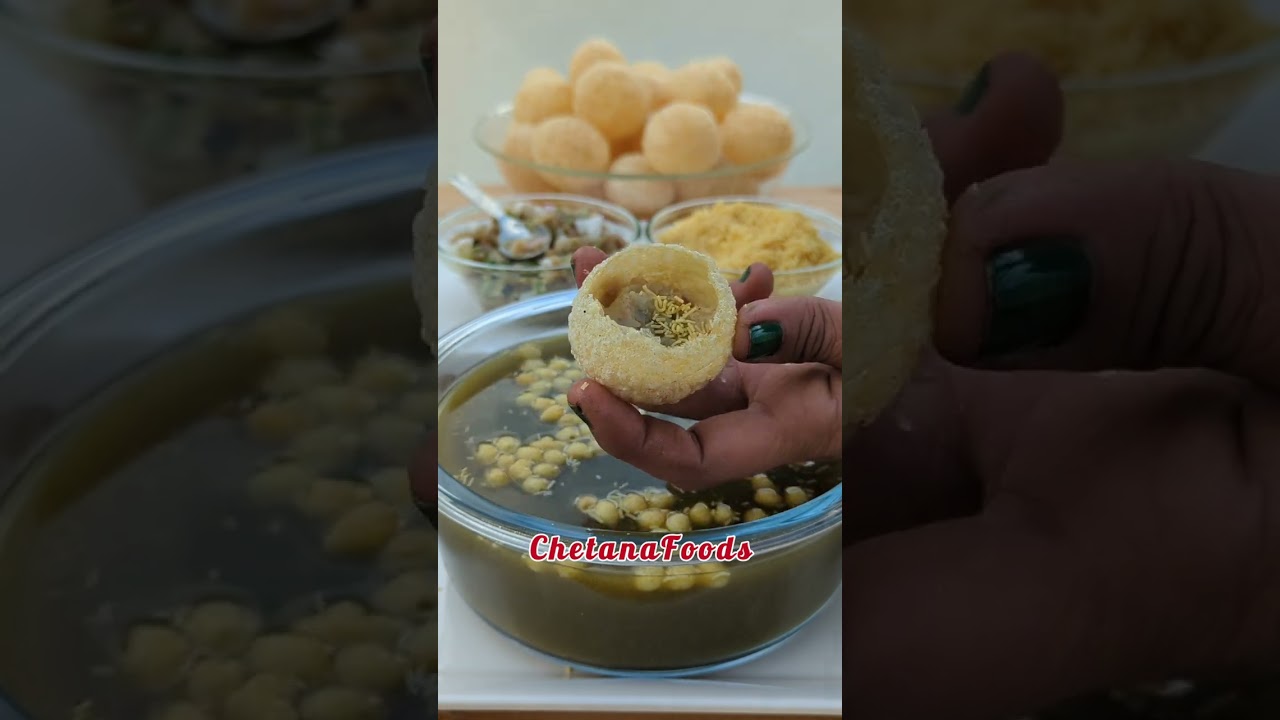 పానీ పూరి🤤 ఎవరికి ఇష్టం?🤔 Homemade Pani Puri | Golgappa Recipe😍 #shorts #fuchka #puchka #streetfood
