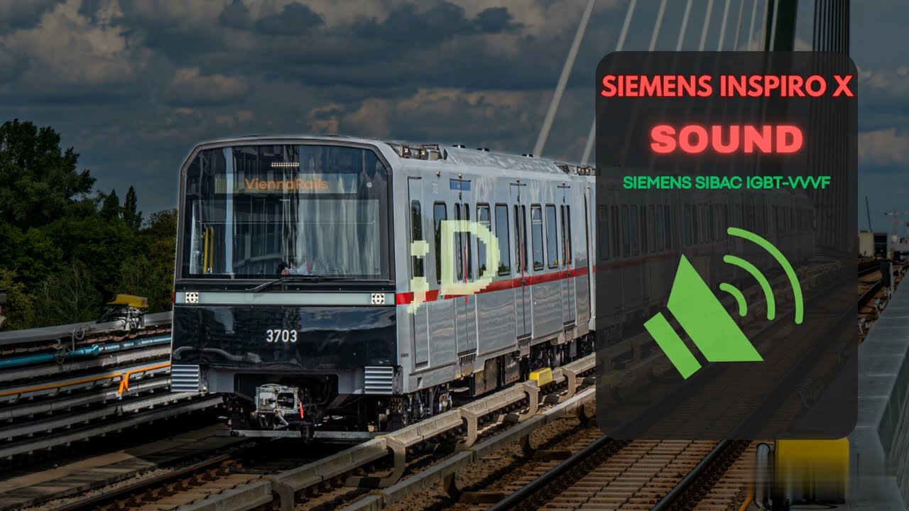 Siemens Inspiro X - Traction Motor Sound/Siemens SIBAC IGBT-VVVF | Wiener U-Bahn Sounds #2