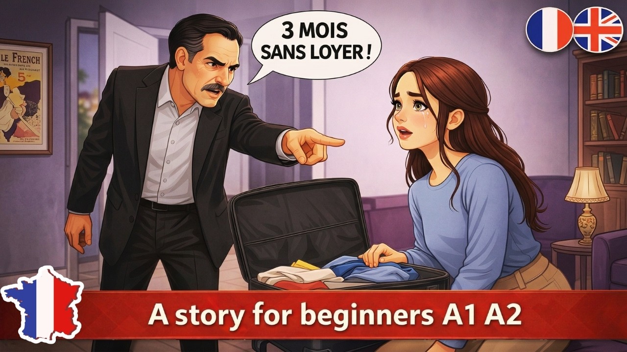 Improve Your French Listening | French Story for Beginners &ndash; Les Colocataires (A1 Level)