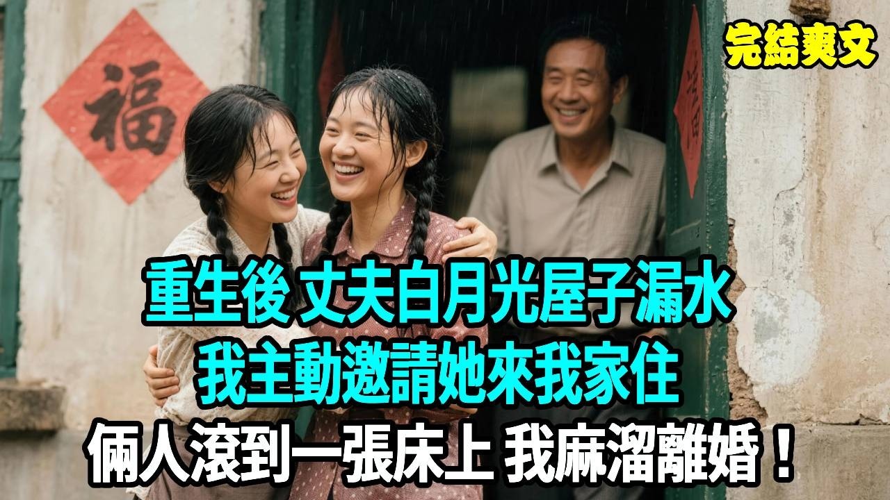 丈夫心疼白月光屋子漏水，我主動邀請她們母女來我家住，他和白月光滾到一張床上，我麻溜離婚！#爽文#重生#原創