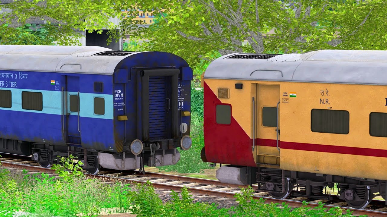 ICF BLUE AC FAILURE COACH REPLACE WDM3D | BUMPY RAILROAD | Train Simulator | Railworks | NTG GAMING