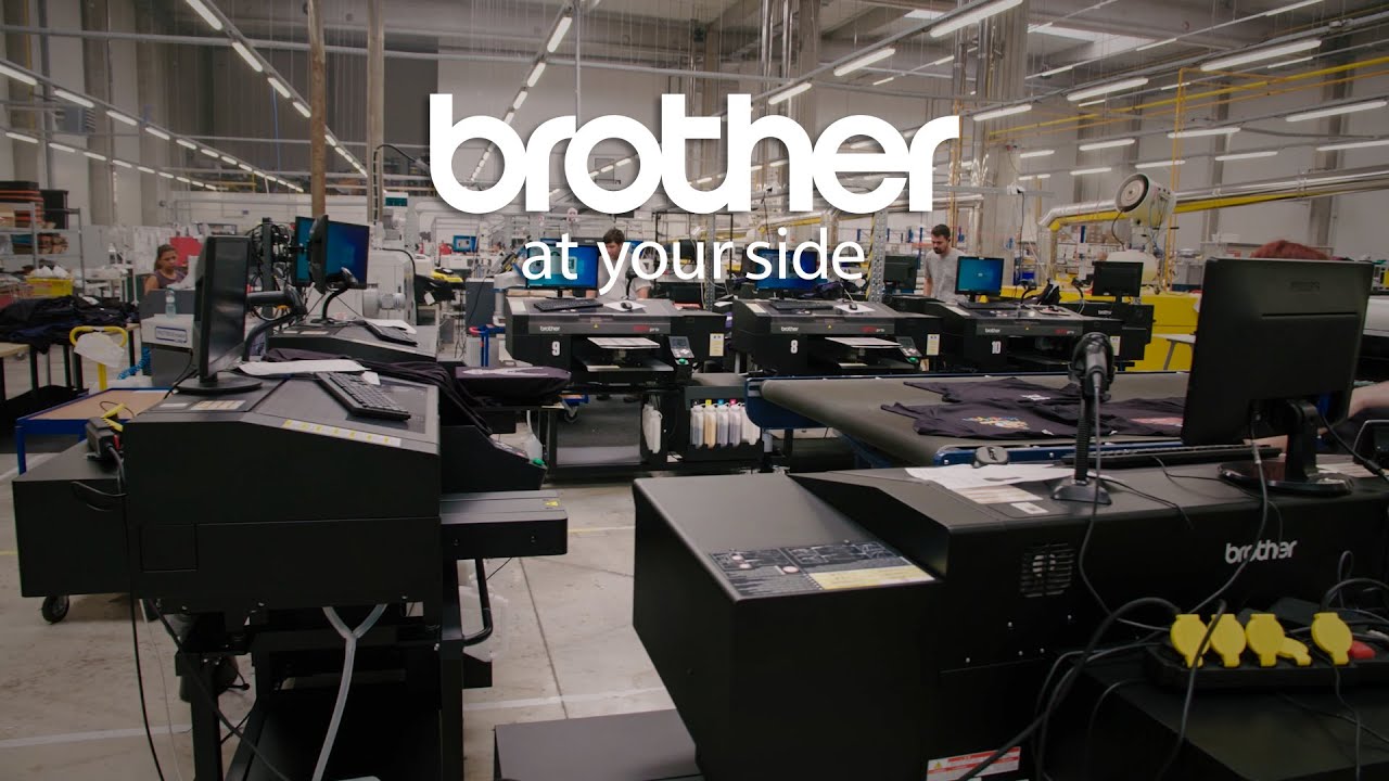 Brother direct-to-garment printer in massproduction