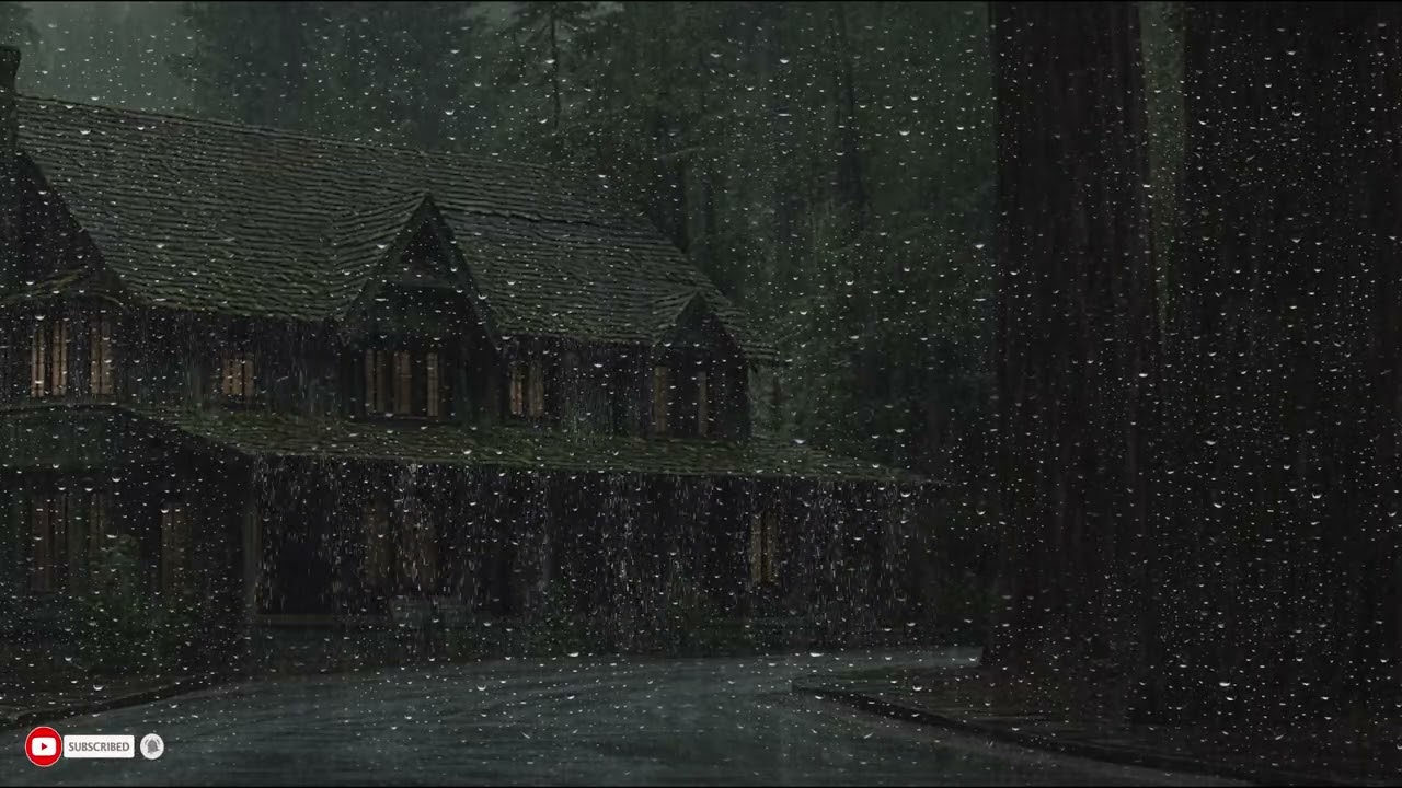 Endless Thunderstorm And Heavy Rainfall Surround The Night With Deep Sleep Sounds