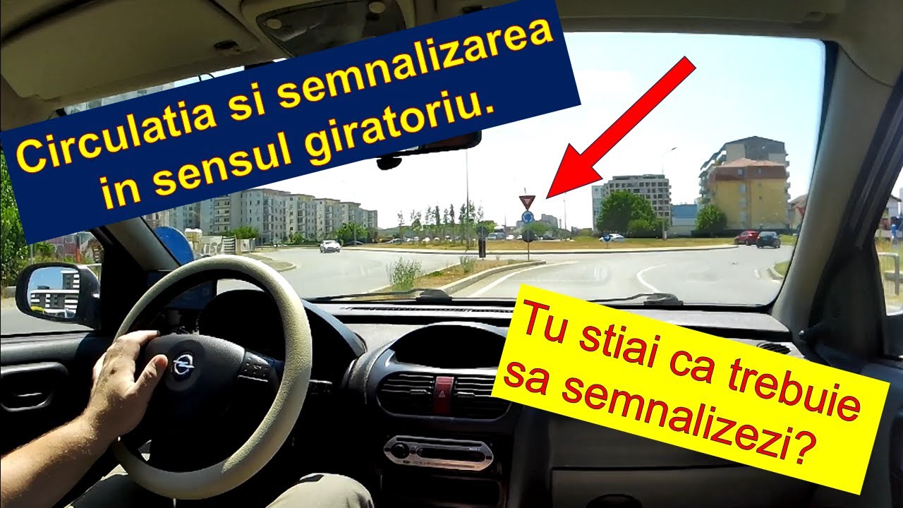 Circulatia si semnalizarea in sensul giratoriu
