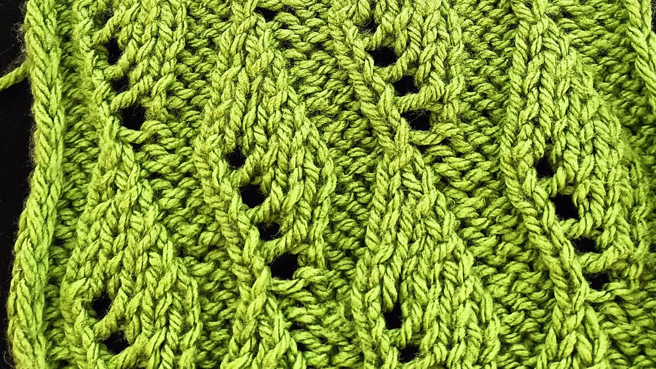Tejido y punto de hojitas - Tricot - Knitting.