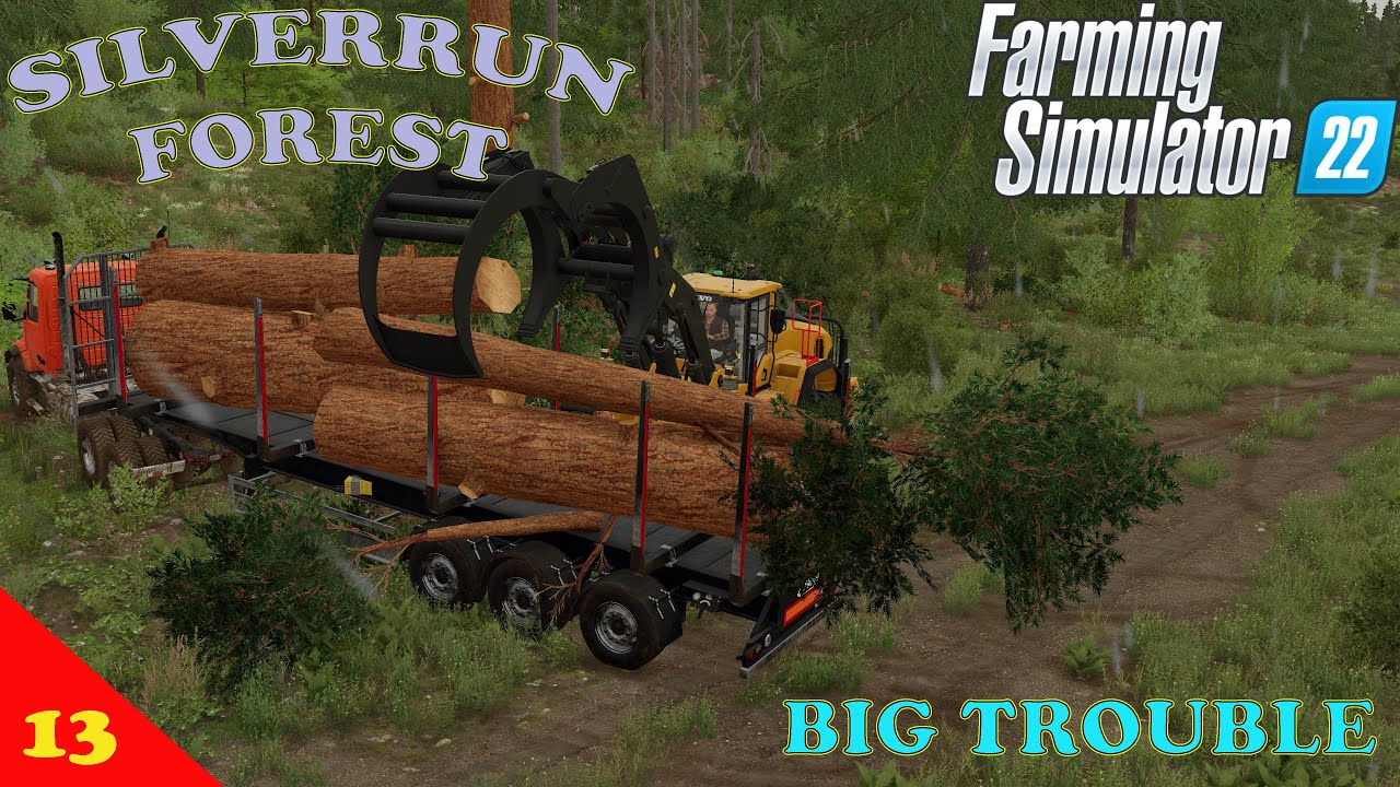 Silverrun Forest Ep 13     Giant Sequoia are nothing but giant     Farm Sim 22