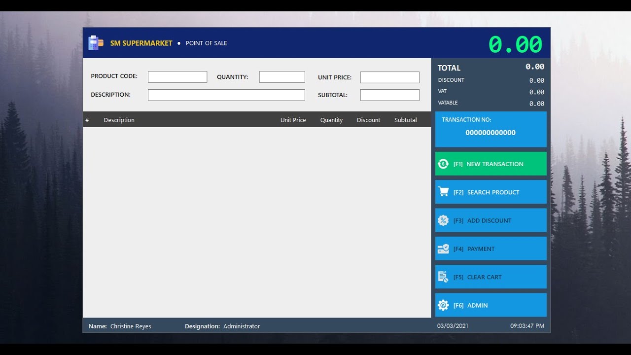 Point of Sale System (POS) using C#