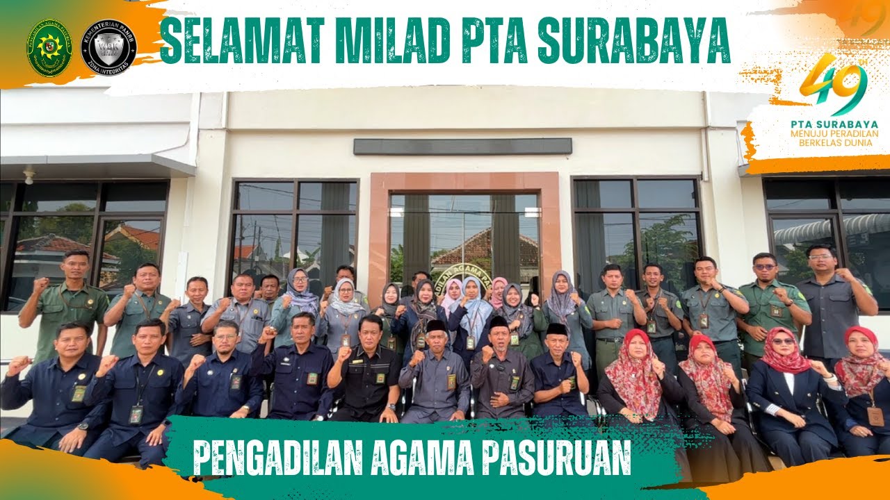 Selamat Milad PTA Surabaya ke 49. Wujudkan Bersama 