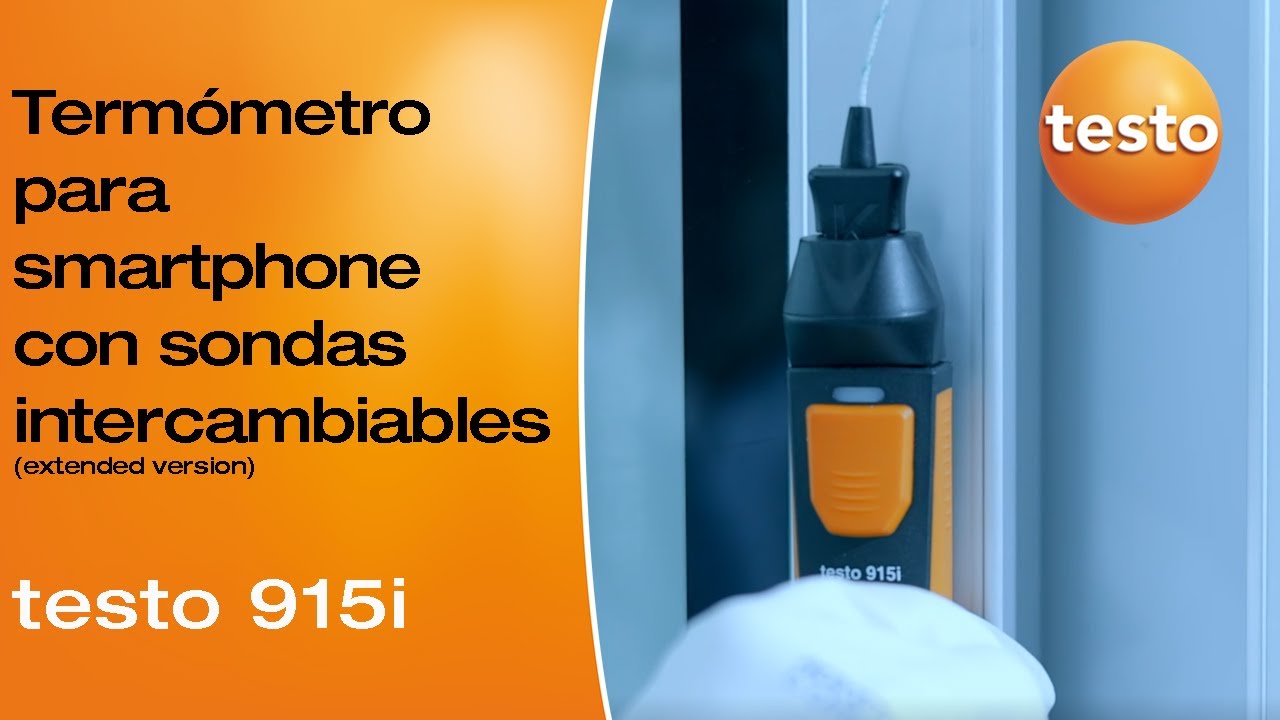 Testo 915i: termómetro para smartphone con sondas intercambiables | Be sure. Testo