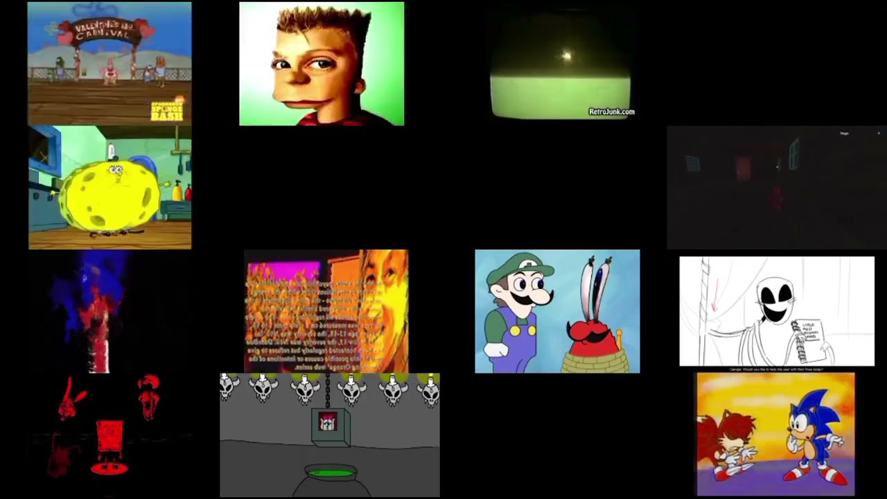16 creepypasta videos upcoming jumpscares played all at once 5