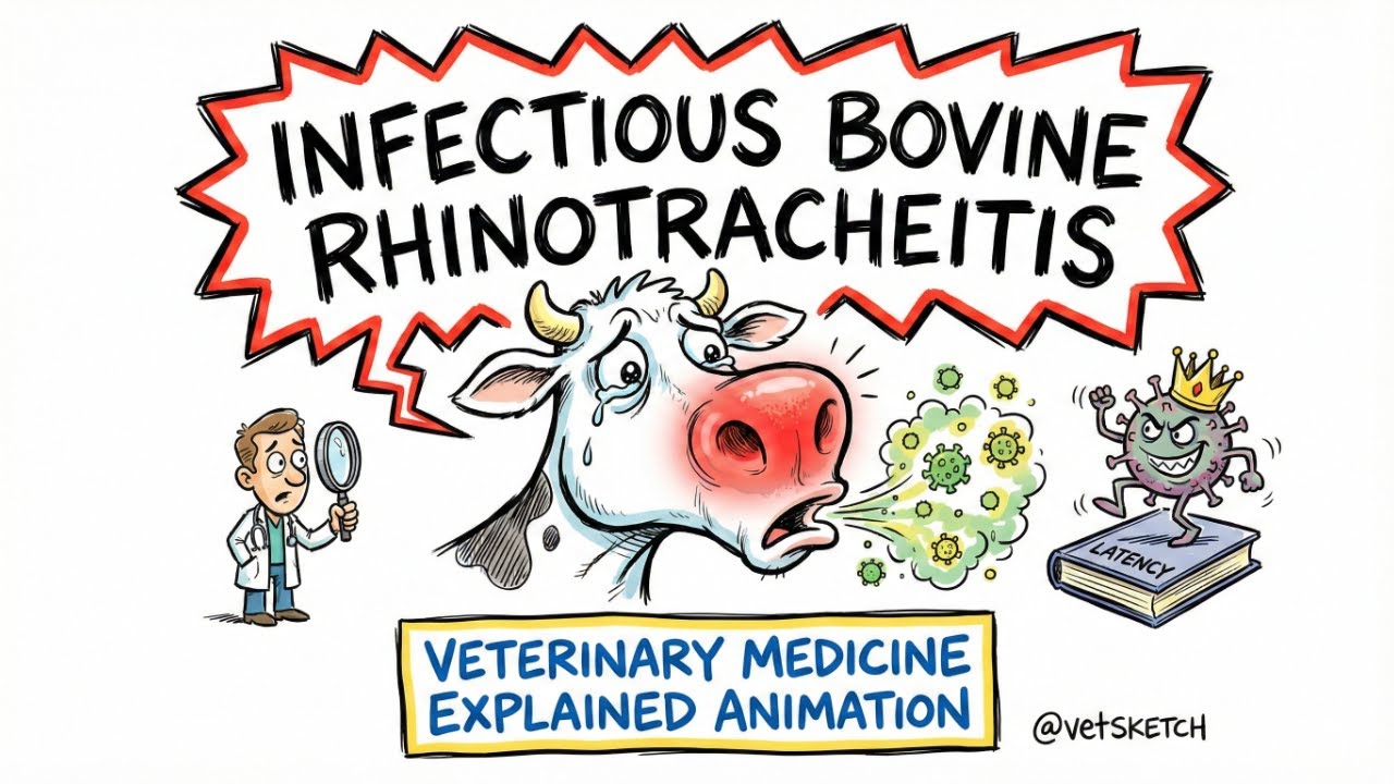 Infectious Bovine Rhinotracheitis (IBR) Explained | BoHV-1 | BVSc, ICAR-PG & VO Exams Rapid Revision