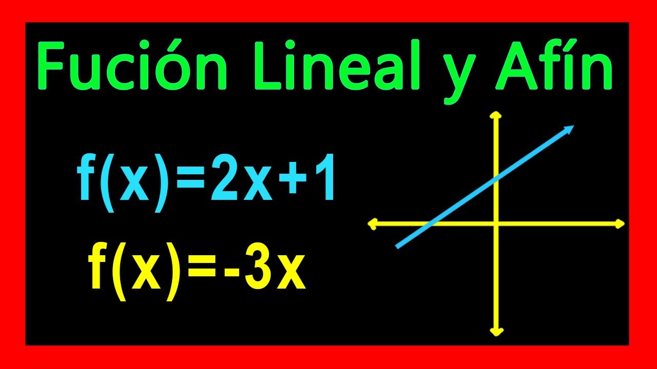 ✅👉 Funcion Lineal y Afin   ✅ Graficar Funcion Lineal y Afin
