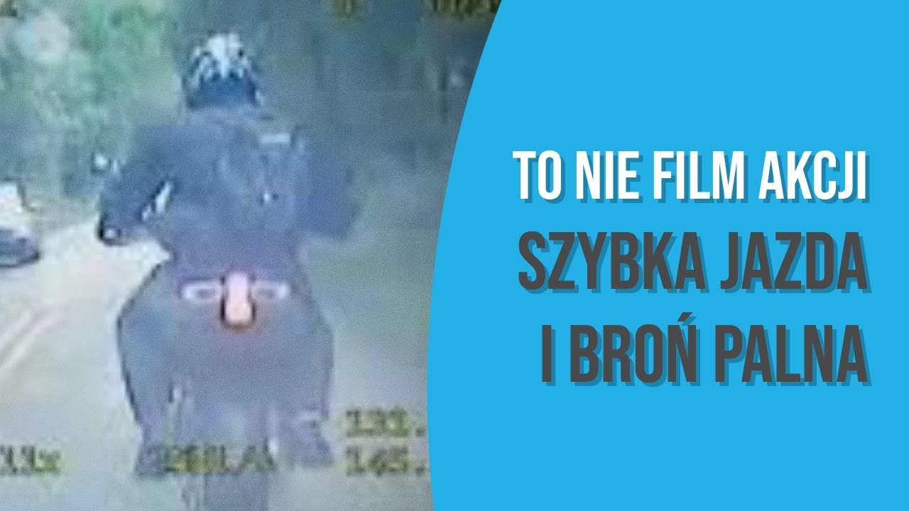Pościg w Świerklanach. Motocyklista miał broń maszynową!