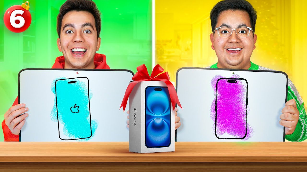 EL QUE DIBUJE MEJOR EL REGALO SE LO QUEDA - VLOGMAS 6