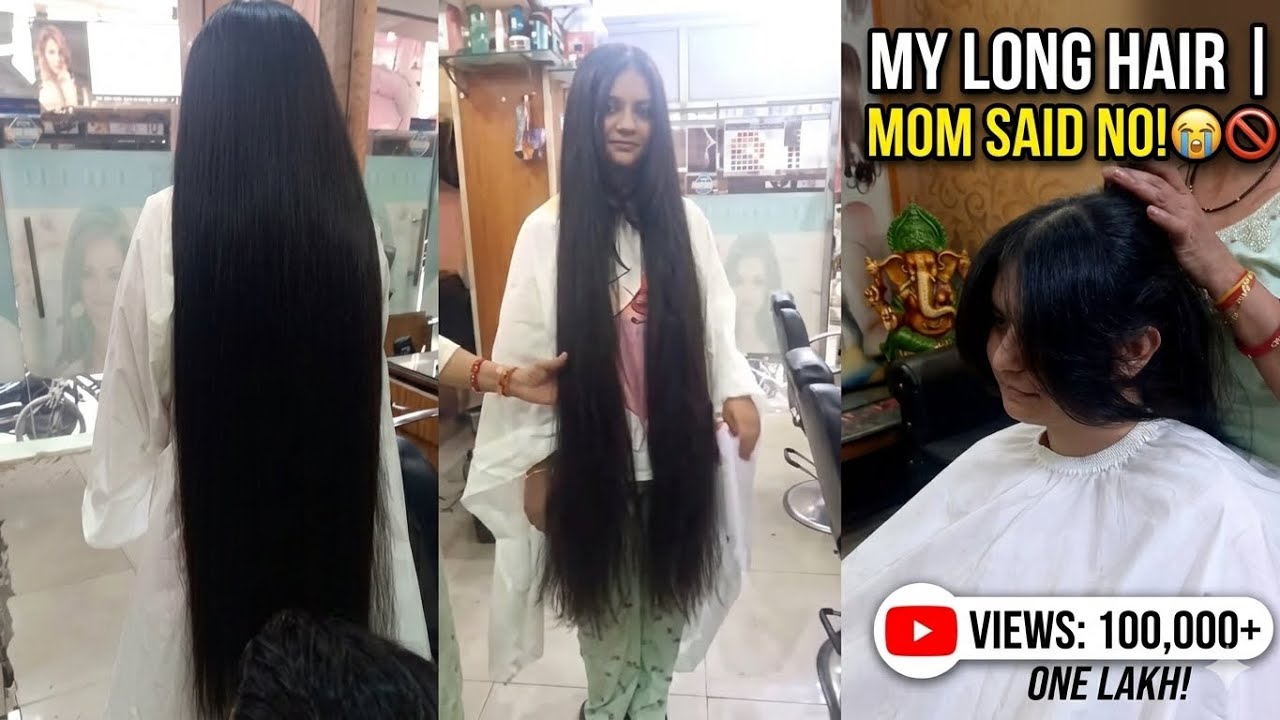 💇‍♀️💇‍♀️She wanted to cut her long hair short but her mother did not let her do it.💇‍♀️💇‍♀️