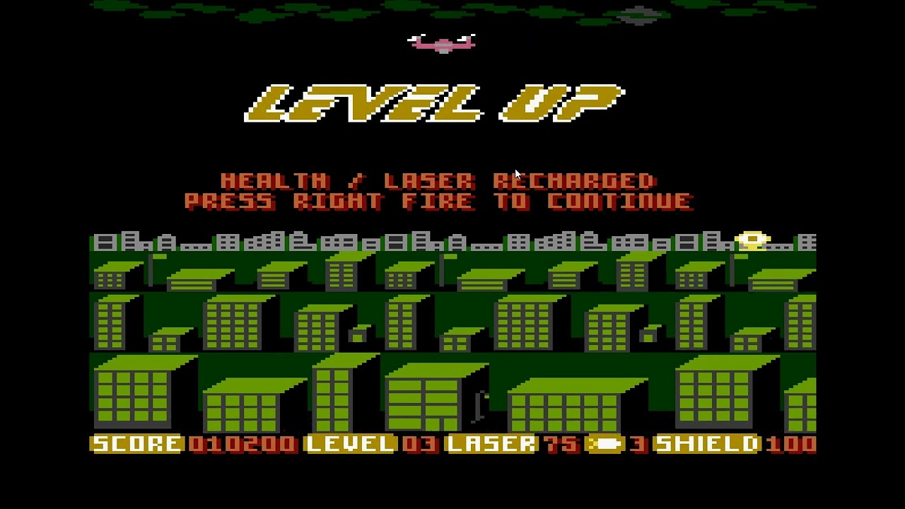 Drone Patrol v0.48 for the Atari 7800 Gameplay