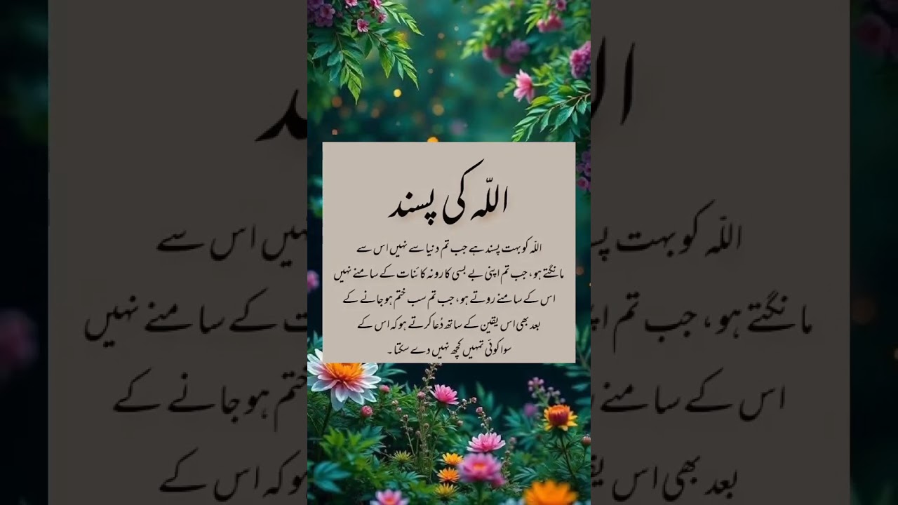 Allah ko pasand he?islamic post#motivationai post#youtubeshorts#