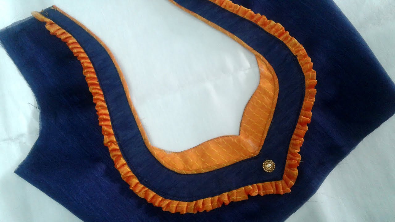 latest blouse back neck designs