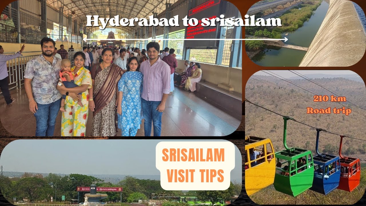శ్రీశైలం ట్రిప్||Hyderabad to srisailam by car|| #travel vlog #srisailam temple #family trip