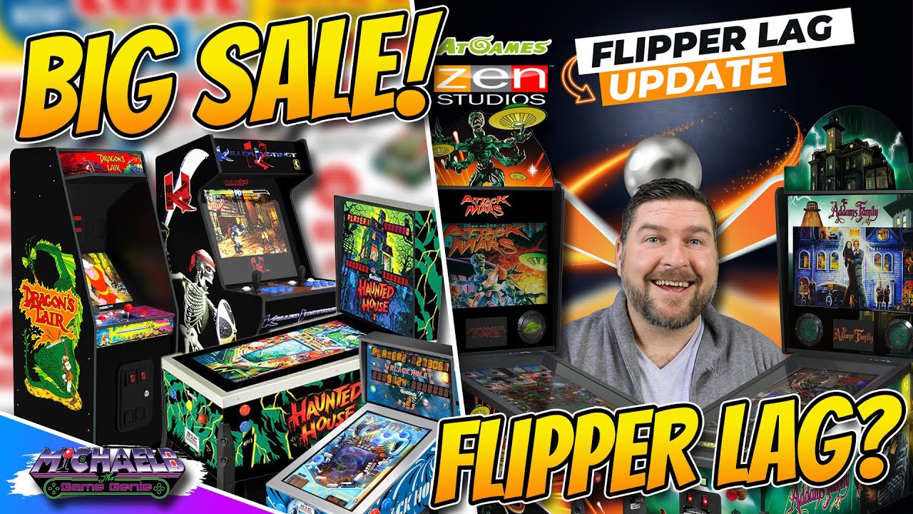 AtGames Legends Pinball 4K Flipper Lag Update, Arcade1Up, Toy Shock Pinball Clearance Sale