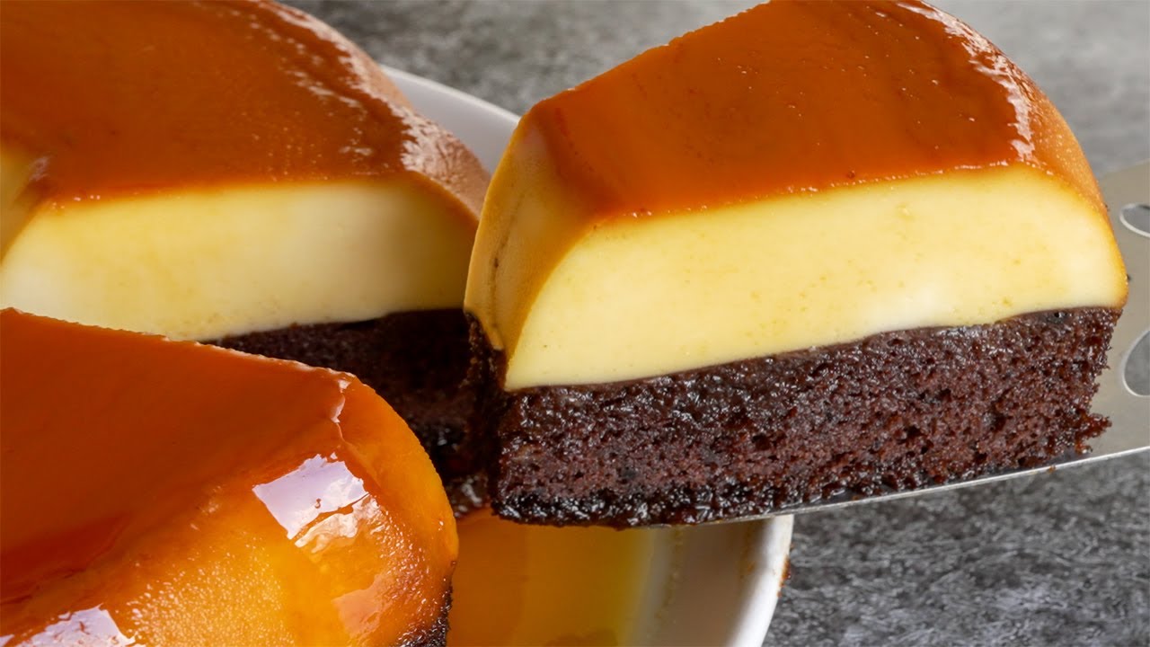 Super Rich Chocoflan recipe for a  light and fluffy Dessert! Irresistible creamy it melts in mouth!