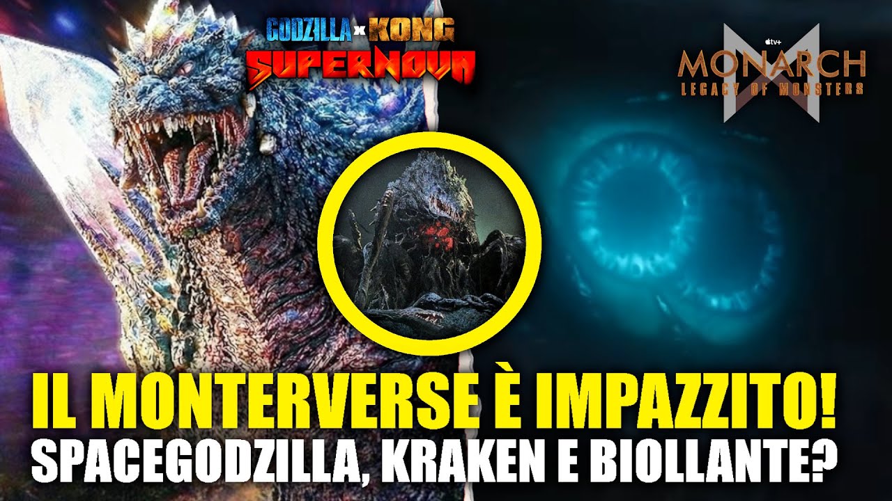 Il MONSTERVERSE si GIOCA TUTTO! SPACEGODZILLA UFFICIALE! KRAKEN (?) nella SERIE TV e... BIOLLANTE!?
