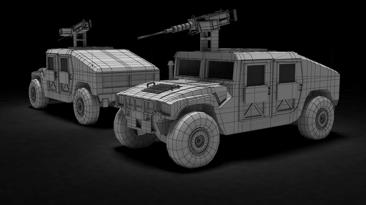 Modeling Humvee 3ds max tutorial part - 3