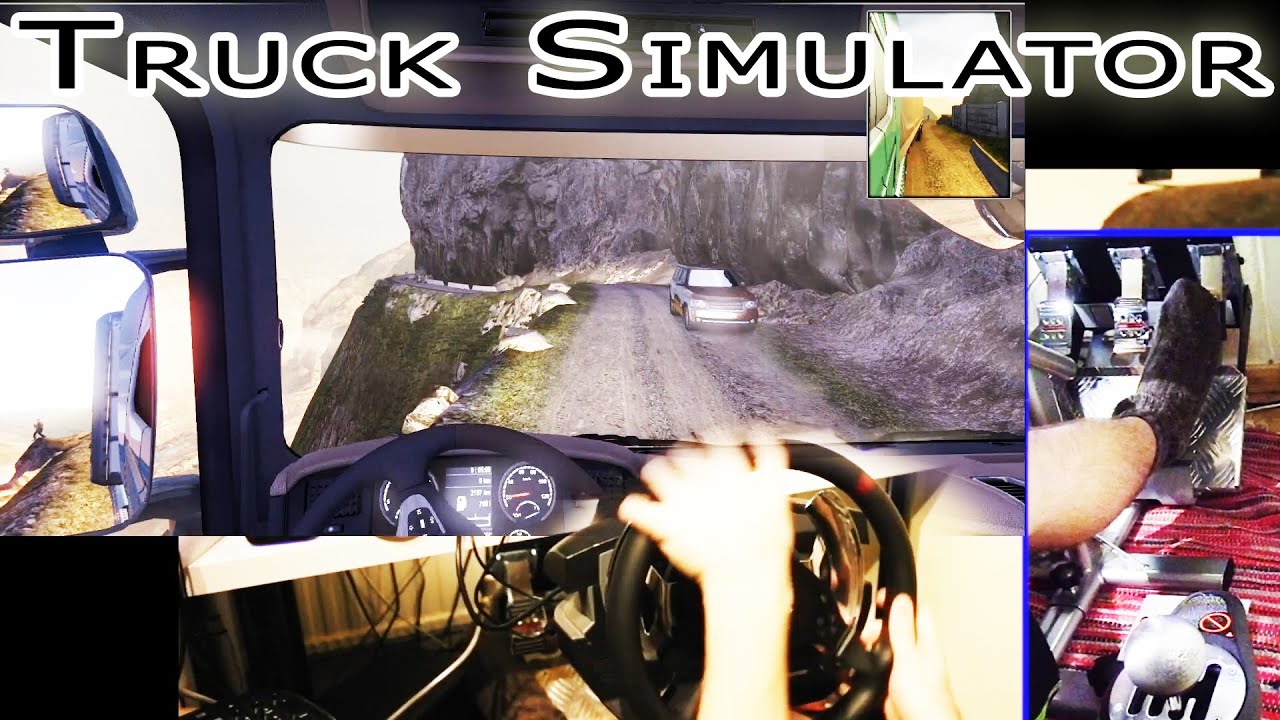 Dangerous roads, near crash compilation - Scania Truck Driver Simulator. Full HDHD 2015