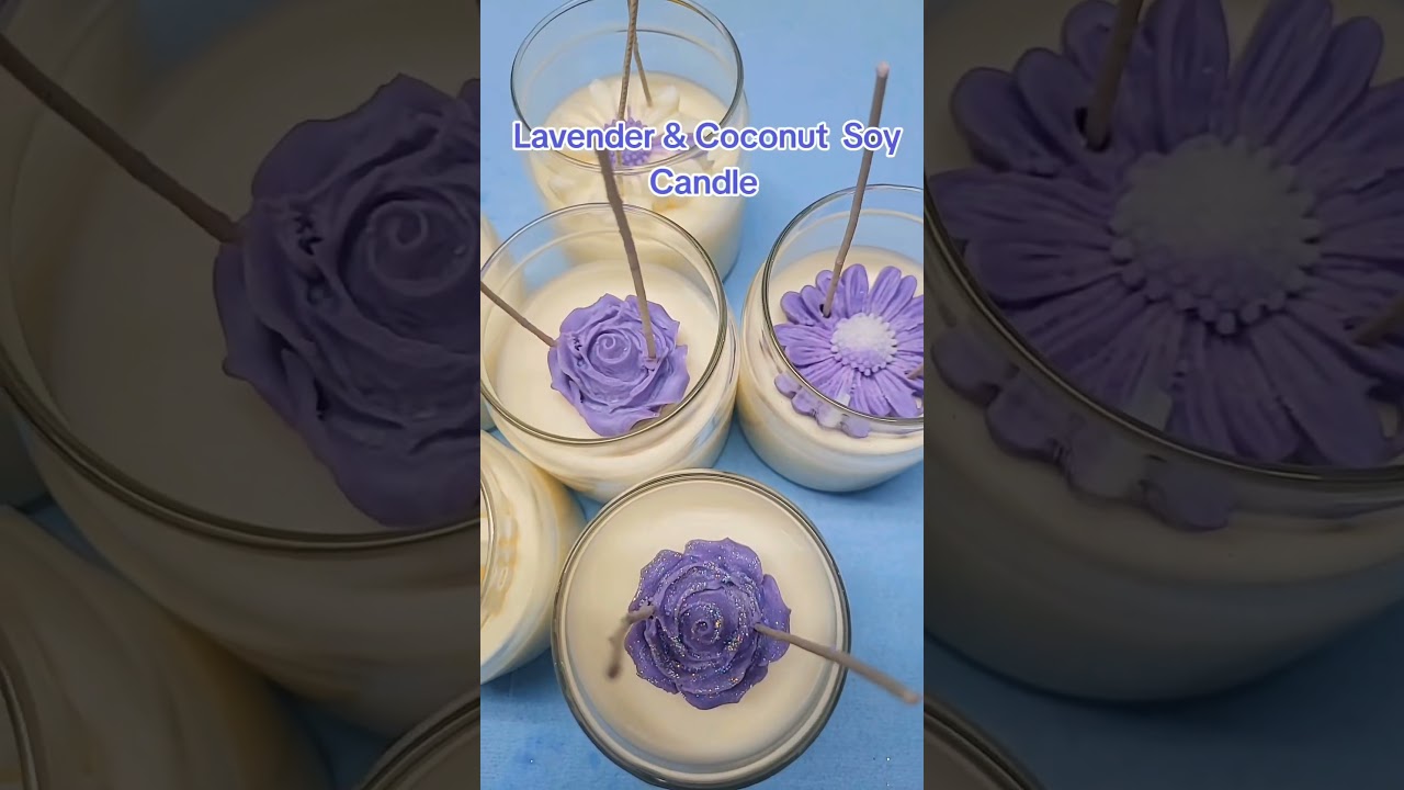 Lavender & Coconut Soy Candle #lavender #Coconut #candlelovers #cleanscent