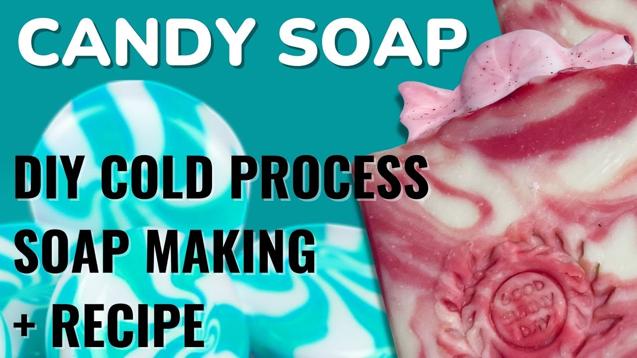 How To Make Candy Soap | Holiday DIY Cold Process Soap Making with Recipe | Melt & Pour Soap Design